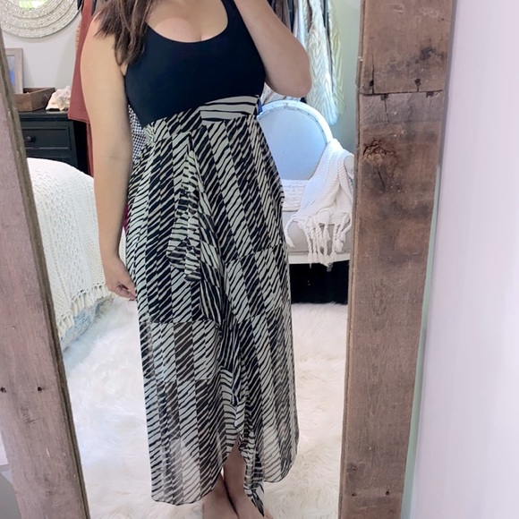 Cabi safari print maxi dress size xsmall - Picture 1 of 7